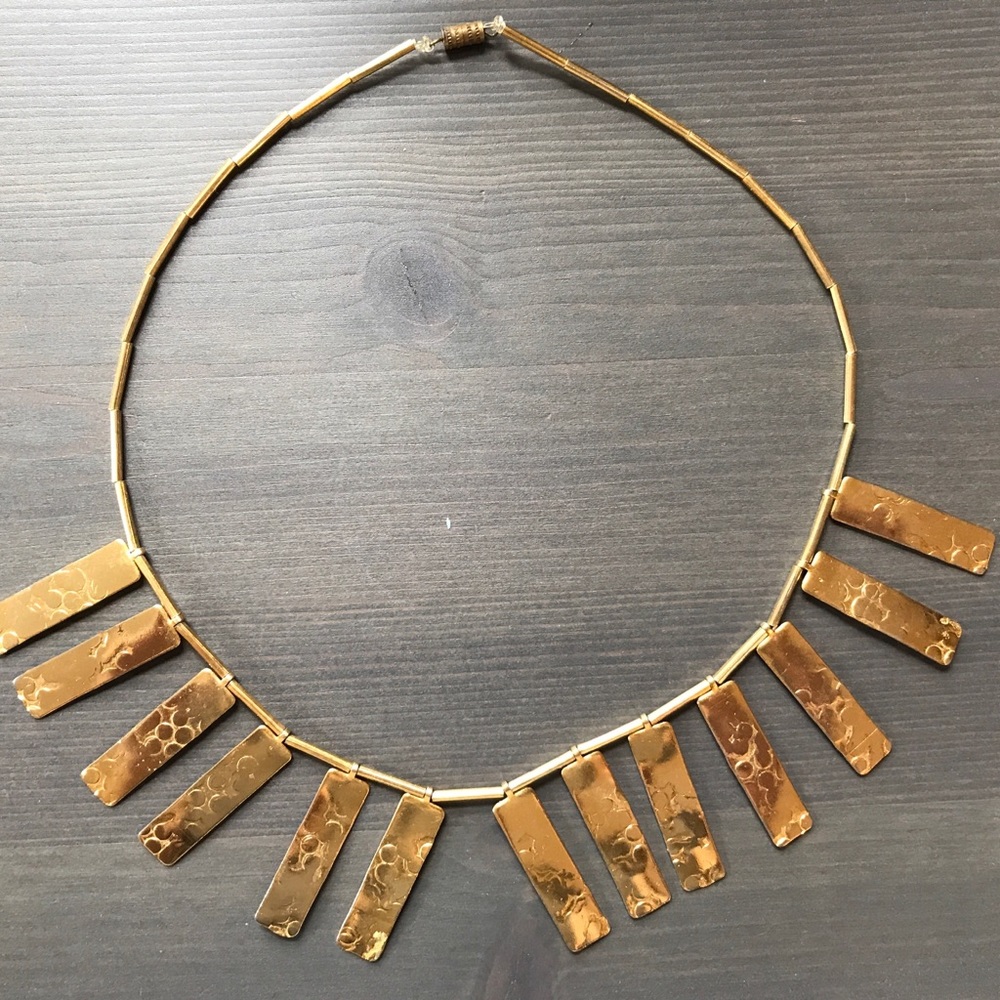 Handmade Gold Tone Necklace